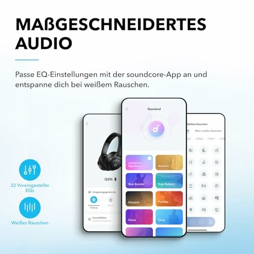 App zur Anpassung von Audioeinstellungen auf Smartphones