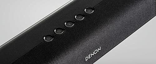 Nahaufnahme einer Denon Soundbar mit Bedientasten