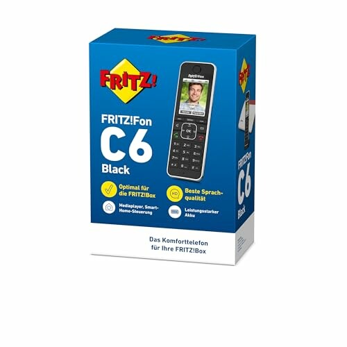 Verpackung des FRITZ!Fon C6 Black Telefons