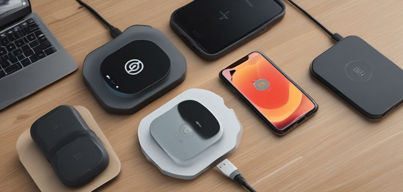 Various wireless charging pads